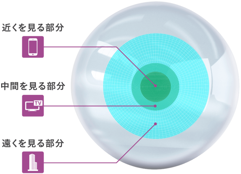 ビノキュラープログレッシブ システム イメージ図